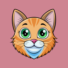 cat head vector