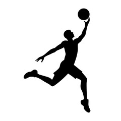 silhouette of a person jumping