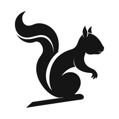 silhouette of a squirrel