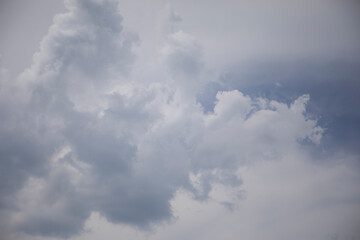 Clouds in the sky. Summer clouds. Light sky scenery.