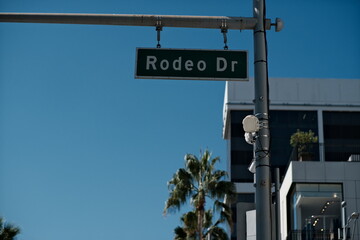 city street sign Rodeo Drive