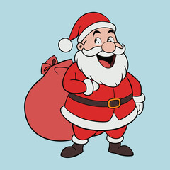 cartoon santa claus