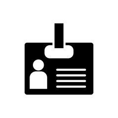 ID card icon vector