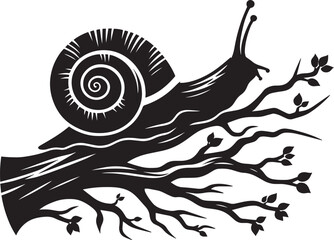 Snail Silhouette isolated on a white background Minimalist Snail vector illustration  snail, snail silhouette, snail illustration, slime, mollusc, insect, movement, slow, sticky, shell, mucus, isolate © Md Hasan