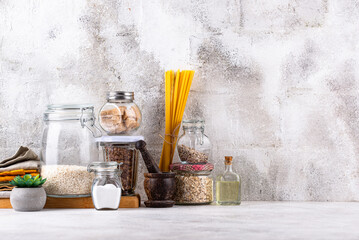 Kitchen counter top with cutting board