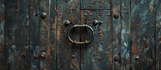 Fototapeta premium Rustic Metal Entrance with Grip