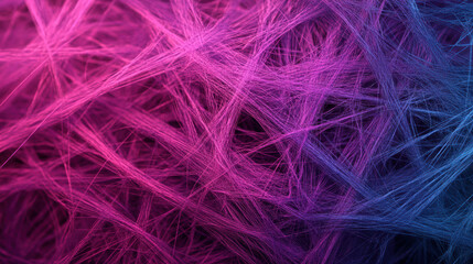 Fototapeta premium Microscopic close up of plant fibers in vibrant purple hues, showcasing intricate textures and patterns. image evokes sense of wonder and beauty in natures design