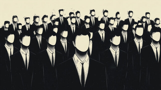 Dictatorship, socialism illustration with red background, people protest, humanitarian, regime, oppression