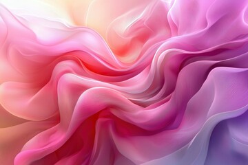 Fototapeta premium Abstract Pink and Purple Wavy Lines