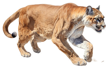 Obraz premium PNG Wildlife animal mammal puma transparent background