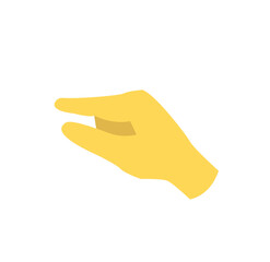 hand emoji vector symbol sign icon small pinching