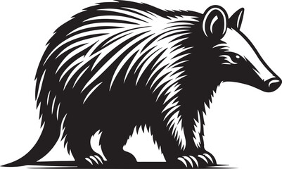 Aardvark vector silhouette 