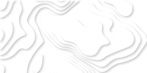 White minimal abstract background 3d papercut and grid spiral realistic design use for ads banner and advertising print design. 3d topography relief. Vector topographic illustration.