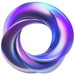 Colorful 3D circle logo PNG