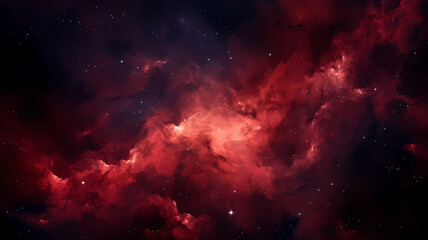 Obraz premium Red universe star background