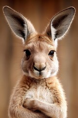 Fototapeta premium hands on chest, eyes widened