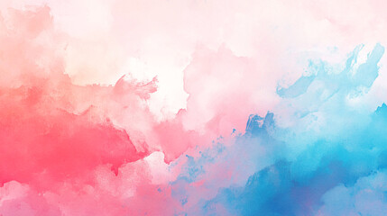 Obraz premium Abstract blend of pink and blue hues creating a serene gradient effect in an artistic display