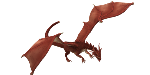 Dragon isolated on a Transparent Background