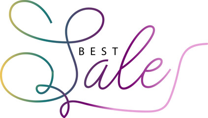 Best sale text, hot sale design, Best sale text gradient