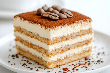 Layers of Coffee Tiramisu Dessert | Classic Italian Delicacy with Rich Flavours