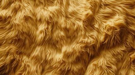 Luxurious golden fur texture for creative design and fashion concepts.