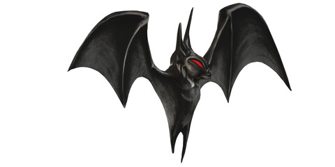 Scary Spooky Bat isolated on a Transparent Background