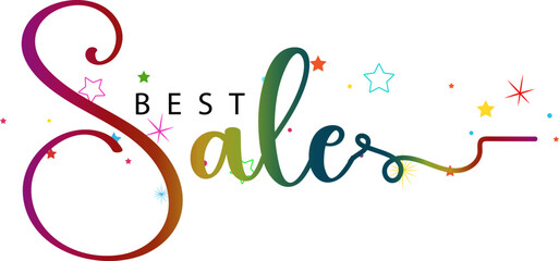 Best sale text, hot sale design, Best sale text gradient