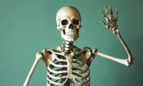 Skeleton Waving Hello