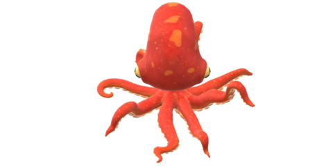 octopus isolated on a Transparent Background