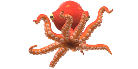 octopus isolated on a Transparent Background