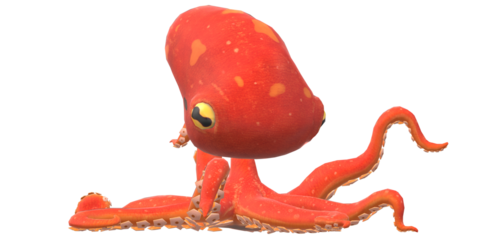 octopus isolated on a Transparent Background