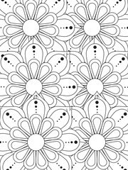 Flowers Coloring Pages For Adules