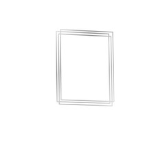 silver simple geometric frame