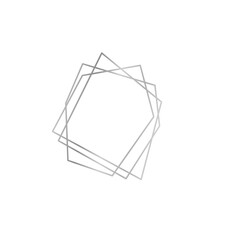 silver simple geometric frame
