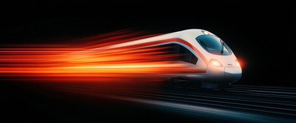 Experience the Future of Speed High-Speed Train in Motion
