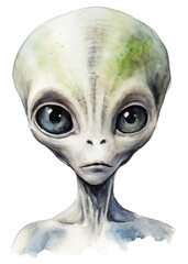 PNG Space portrait alien representation.