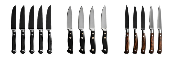 Professional kitchen knives set for culinary use