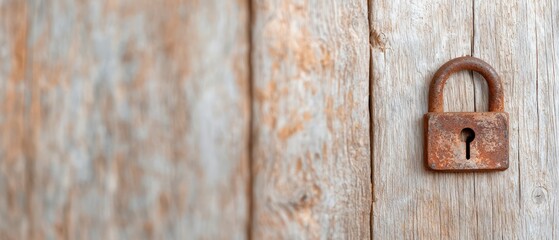 one side features a rusted padlock The other side matches