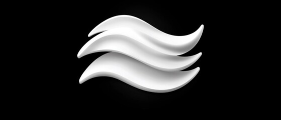 Obraz premium white bird against a black backdrop