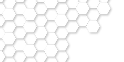 	
Vector abstract 3d white hexagon realistic mesh cell honeycomb texture. geometric white grid emboss hexagonal background. luxury emboss honeycomb white pattern shadow polygonal square web connection