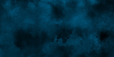 Abstract soft dark blue watercolor sky and clouds. grunge tint light blue and black  watercolor background. old stone dark blue distressed grunge background wallpaper rough concrete wall.