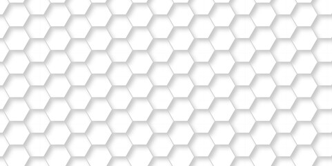	
Vector abstract 3d white hexagon realistic mesh cell honeycomb texture. geometric white grid emboss hexagonal background. luxury emboss honeycomb white pattern shadow polygonal square web connection