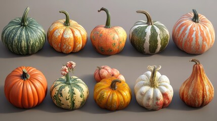 Pumpkins and. squash.