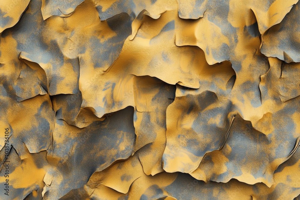 Poster a close-up shot of a wall with peeling paint, often used as a background or texture