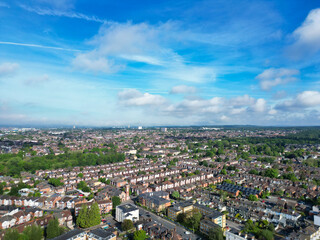 Aerial View of Southampton Port City of South England Coast, United Kingdom. May 17th, 2024. Drone's Camera Footage from Altitude.