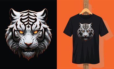 A Shirt That Has The Image Of A Tiger On It