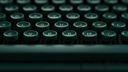 Close-Up of a Vintage Typewriter | Nostalgic Design and Craftsmanship in Writing Tools