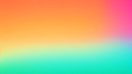 Obraz premium High quality orange teal, green and pink color abstract grainy wave noise texture effect gradient abstract background.