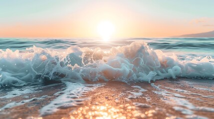 Beautiful sunset over the sea