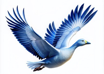 Obraz premium Elegant grey goose logo design featuring a stylized bird in flight on a clean white background